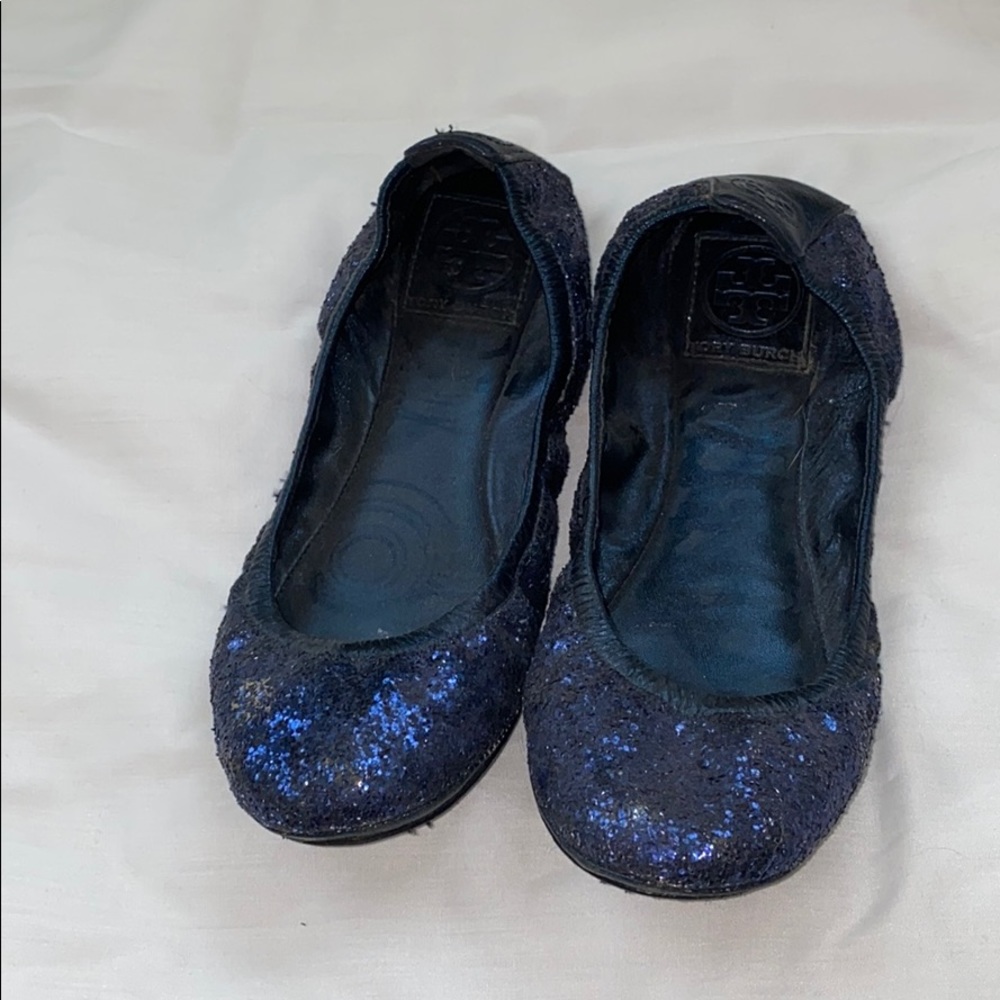 Glitter Tory Burch flats
